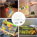 Led Writing Board With 7 Pcs Marker And Stand For Restaurants, Cafes, Shops, And Home Use (20x20cm)