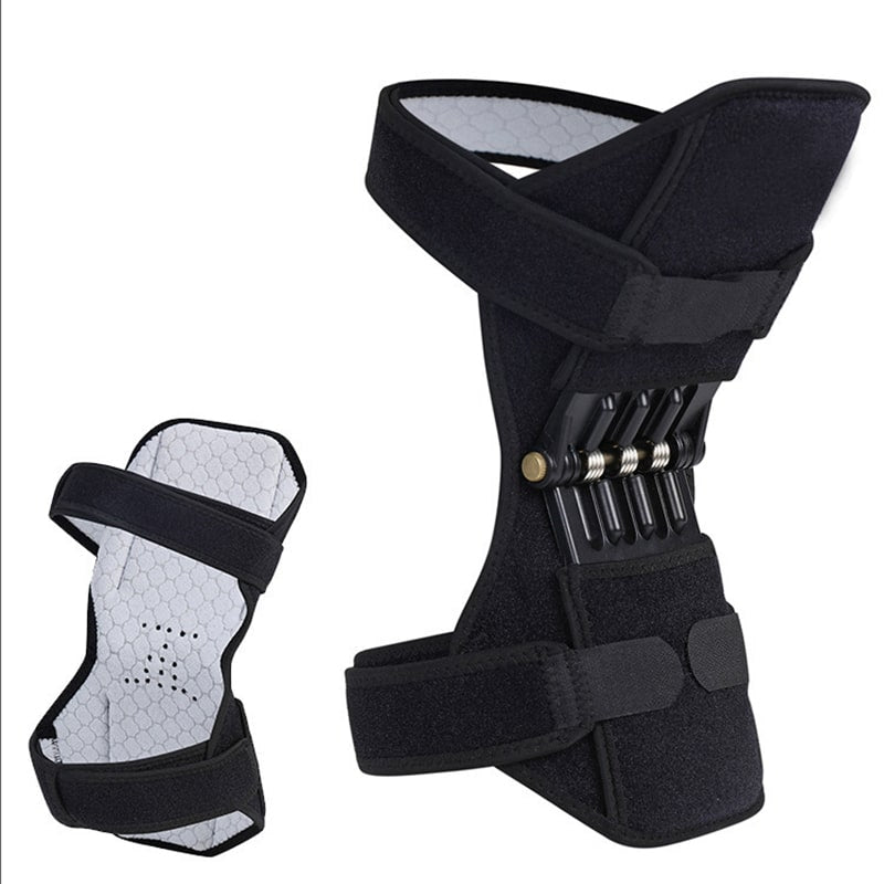 Join Support Knee Pad Breathable Non slip Power Lift Spring Force Knee Booster Tendon Brace Band Pair