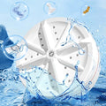 Portable USB Travel Turbo Mini Washer | Ultrasonic Rotating Turbine Washing Machine for Socks Underwear Dishes Clothes